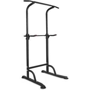 Sport Power Tower Workout Dip Station Pull Up Bar, Height Adjustable Multi-Function Dip Stand for Home Gym Strength Training Fitness Equipment - 1 of 4