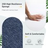 Aoodor Outdoor High Back Dining Chair Cushion Set, Water Proof & Stain Resistant, Polyester Fabric Cover with Ties and Zipper, Set of 2 - 4 of 4