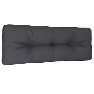 vidaXL Outdoor Pallet Cushion, Water-Repellent Fabric in Anthracite, Standard Size 47.2"x15.7"x4.7", Ideal for Patio, Deck, Garden - 1 of 4