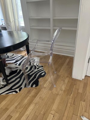 Flash Furniture Ghost Chair With Arms In Transparent Crystal Target