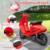 TackView Electric Moped Scooter for Kids, 24V 350W Kids Ride on Motorcycle, Max Up to 14MPH - 4 of 4