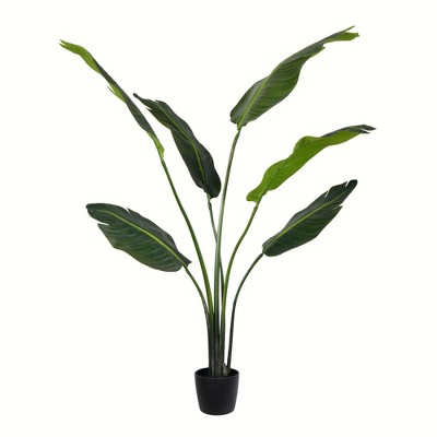 Vickerman Artificial Potted Travellers Palm Tree
