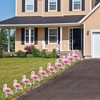 Big Dot of Happiness Pink Flamingo - Lawn Decorations - Tropical Summer Outdoor Yard Party Decorations - 10 Piece - 3 of 4