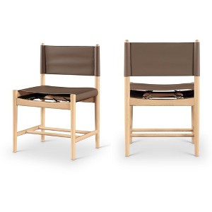 Meridian Furniture,Rawlins Vegan Leather Upholstered Dining Chair, Set of 2 - 1 of 4