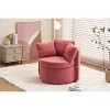 CAVINAS Teddy Accent Chair with Back Cushion,Modern Swivel Chairs with Storage Space for Bedroom,Reading Room - 2 of 4
