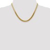 Black Bow Jewelry 5mm, 14k Yellow Gold, Solid Herringbone Chain Necklace - 2 of 4