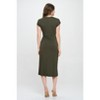 WEST K Women's Parker Cre-Neck Short Sleeve Knob-Front A-Line Midi Dress - 3 of 4