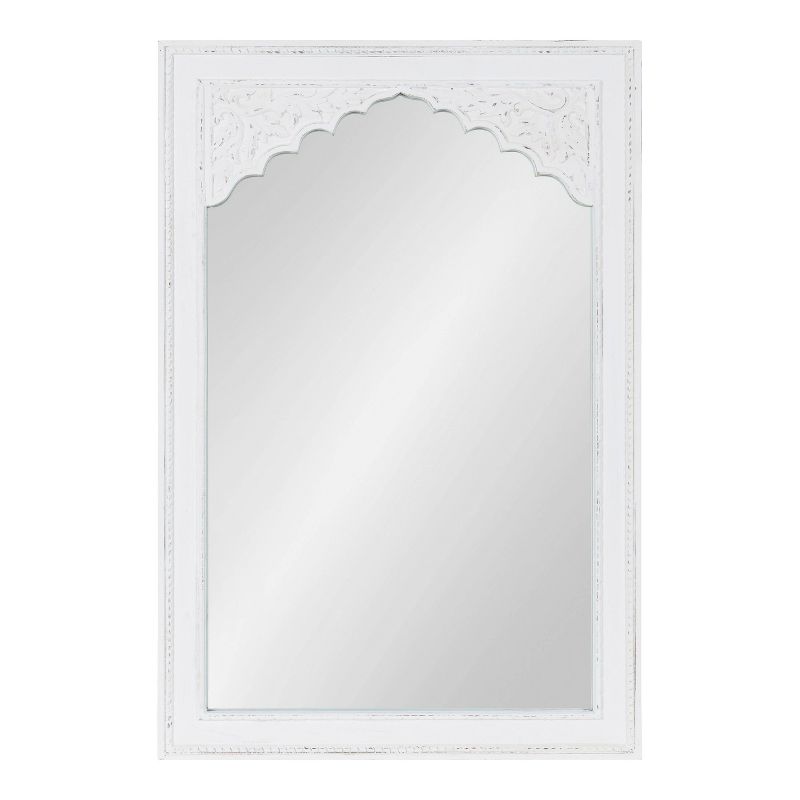 24&#34; x 36&#34; Shivani Wood Framed Decorative Wall Mirror White - Kate &#38; Laurel All Things Decor, 3 of 8