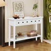 Bella Depot 38.2" Rustic Console Table with Open Shelf - 2 of 4