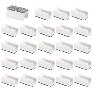 Unique Bargains No Noise Rectangle Furniture Chair Leg Cover with Felt Pad 24 Pcs - 1 of 4
