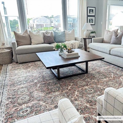 Hauteloom Flat Pile Urpi Red Washable Rug