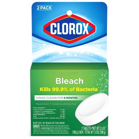 Clorox Automatic Toilet Bowl Cleaner Tablets With Bleach 3 5oz Each 2ct Target