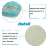 Generic Blue Aqua 3Pcs Rustic Wood Nautical Anchor Pedestal Rug & Toilet Seat Lid Cover & Non-slip Rubber Floor Mat Set - 2 of 4