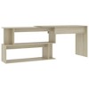 vidaXL Corner Desk Gray 78.7"x19.7"x29.9" Engineered Wood - 2 of 4