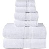 Noble House Ultra Soft 100% Cotton Extra Heavy & Absorbent Hotel & Spa Feel 6pc Bath Towel Set Bathroom 2 Bath Towels 2 Hand Towels 2 Washcloths - 3 of 4