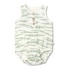 Organic Bubble Onesie - Zebra Stripes - 2 of 4