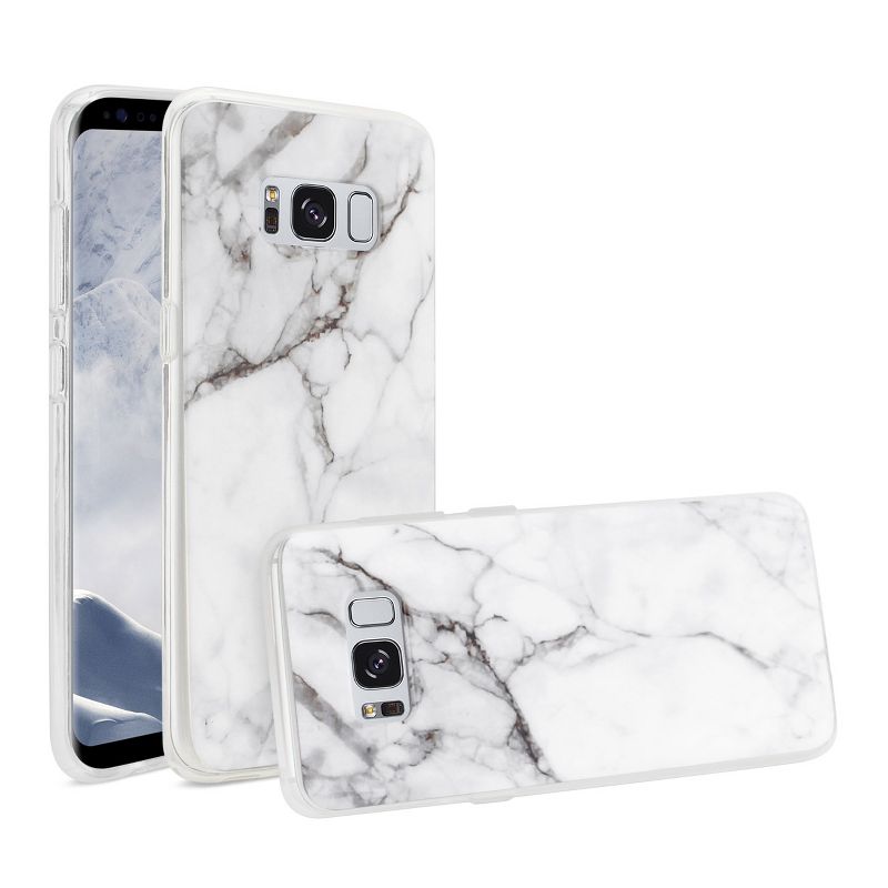 Reiko Samsung Galaxy S8/ SM Streak Marble Cover in White, 2 of 5
