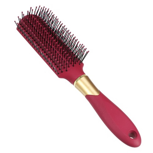 Hair Brush Detangling Brush for Women and Men Hair Brush for Straight Curly  Plastic 1 Pcs Red