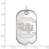 Black Bow Jewelry 10k White Gold South Carolina Gamecocks NCAA Large Pendant - 2 of 3
