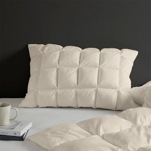 Kumasinova Standard/King Overfilled Pillow,Bed Pillows with 3D Puff Stitch Design,OEKO-TEX Certified Down Pillow for Bed&Couch - 1 of 4