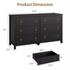 7 Dresser for Bedroom,  Modern Wide Drawer Dresser with Storage, Wooden Closet Dressers Chest of Drawers Freestanding for Bedroom, Nursery - 4 of 4