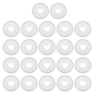 Unique Bargains Plastic DIY Notebook Planner Heart Book Binding Discs 22 Pcs - 1 of 4