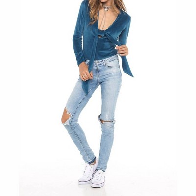 Women's Velour Bodysuit - SKEMO
