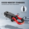 VEVOR Shackle Hitch Receiver, Fits 2" Receivers, 44100 lbs Breaking Strength, D Ring Shackle with Trailer Hitch Lock Pin, Towing Accessories - 4 of 4