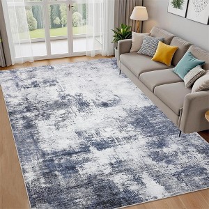 Modern Abstract Rug Washable Rugs Non Slip Stain Resistant Modern Abstract Throw Carpet - 1 of 4