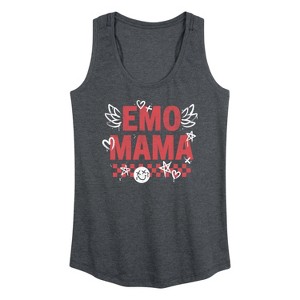 Women's - Instant Message - Emo Mama Graphic Racerback Tank - 1 of 4
