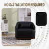 CAVINAS 360 Degree Swivel Chair, Swivel Barrel Chair, Single Sofa Chair, Comfy Round Accent Chair for Living Room, Leisure Arm Chair for Bedroom - 3 of 4