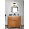 Lyna 2-Light Vanity Light - Nautical Inspired Design with Clear Ribbed Glass Shades - 2 of 4