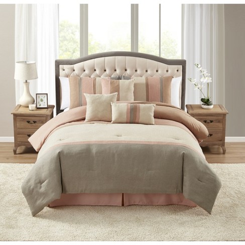 Sweet Home Collection Comforter Set Ultra Soft Faux Suede Fashion Bedding  Sets With Shams, Throw Pillows, And Bed Skirt, King, Denim : Target