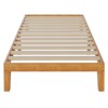 ELJGET Wood Bed Frame Twin, Natural Pine Platform Bed with Support Slats, No Box Spring Needed - 4 of 4