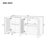 NicBex Buffet Cabinet with Storage Kitchen Cabinet Coffee Bar Sideboard Cabinet for Kitchen,Dining Room,Hallway - 3 of 4