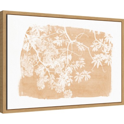 Sepia Abstract Tree Branches Canvas Wall Art, 23 x 16 inches