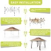 WhizMax Pop Up Outdoor Gazebo with Removable Curtains and Silver Coated Canopy - 4 of 4