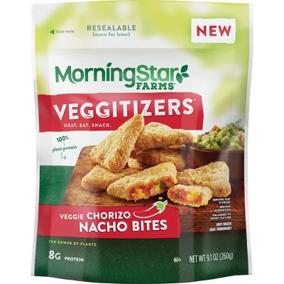 Morning Star Farms Vegan Frozen Veggie Chorizo Nacho Bites - 9.1oz