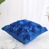 PiccoCasa 3D Satin Rose Floral Shells Art Cushion Throw Pillow Cover for Bed Sofa 1 Pc - 3 of 4