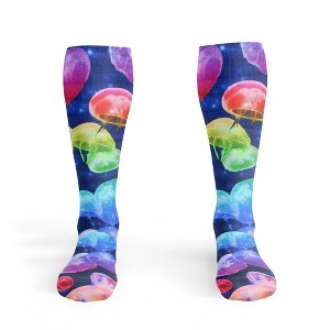 Living Royal Jellyfish Photo Print Knee High Socks - 1 of 3