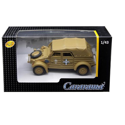 Volkswagen Kubelwagen Soft Top K Type 82 Tan 1/43 Diecast Model Car by Cararama