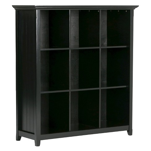 Acadian 9 Cube Bookcase &amp; Storage Unit Black - Simpli Home ...