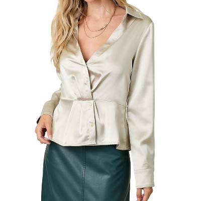 Women's Satin Blouse - mystree