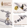 WOWOW  Deck Mounted Pot Filler with Double Handle and Joint Swing Arm in Brushed Nickel - 4 of 4