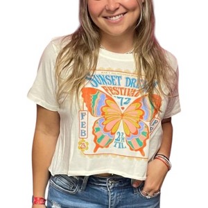 Women's Sunset Dream Festival Cropped Tee - PRINCE PETER - 1 of 2