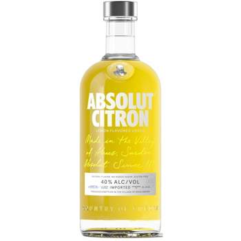 Absolut Citron Vodka - 750ml Bottle