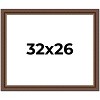PosterPalooza | Traditional Brown Picture Frame - UV Acrylic, Backing Board, Hanging Hardware Included - 2 of 4