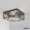 Hunter Fans 13.5" Gablecrest Ceiling Light French Oak Finish - Stylish Flush Mount for Modern Farmhouse Spaces - 2 of 4