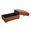 PAGED 34" Chenille Fabric Ottoman with Storage, Modern Sectional Sofa Footstool Module, Entryway Shoe Bench for Living Room, Bedroom - 3 of 4