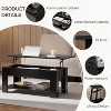 Yaheetech Modern Lift Top Vintage Coffee Table Accent Table w/Hidden Compartment & Storage For Home, Living Room, Reception Room, Office - image 4 of 4